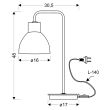 CANDELLUX 41-73488 VARIO LAMPKA GABINETOWA 1X60W E27 CZARNY