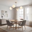 EMIBIG 1703/4 SPACE 4 MOKKA OPAL Lampa sufitowa
