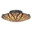 ELSTEAD Victory QZ-VICTORY-SF Tiffany Semi-Flush