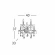 KOLARZ 3844.63+2.3.SPT SCHC�NBRUNN lampa ścienna złoto 24K