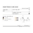 AZZARDO AZ4206 EIGER TRACK 3LINE GU10 GO/BK TECHNICAL TRACK GOLD / BLACK reflektor 3-fazowy