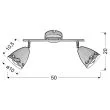CANDELLUX 92-67128 COTY LISTWA 2X40W E14 BIAŁY MAT