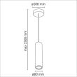 POLUX 307576 Lampa wisząca LATI-1 GU10
