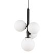 SIGMA 33487 Perla 4 lampa wisząca czarny,biały