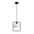 CANDELLUX 31-26798 Zodiac lampa wisząca czarny 1x40W E27 klosz biały
