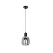 CANDELLUX 31-26941 Udin small lampa wisząca czarny 1x15W GU10 klosz szary