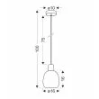 CANDELLUX 31-26941 Udin small lampa wisząca czarny 1x15W GU10 klosz szary