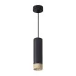 CANDELLUX 31-28419 Conti lampa wisząca czarny 1x15W GU10 klosz czarny+drewniany
