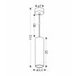 CANDELLUX 31-28419 Conti lampa wisząca czarny 1x15W GU10 klosz czarny+drewniany