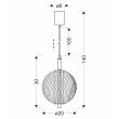 CANDELLUX STUDIO 31-35332 PUMA lampa wisząca 20cm 10W LED 3000K