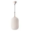 CANDELLUX 31-35455 CRESTO lampa wiszaca biały+złoty 1x40W E27 klosz biały