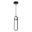 CANDELLUX 31-35585 LACRIMA lampa wiszaca czarny 10cm 15W LED 3000K maskownica biała