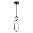 CANDELLUX 31-35585 LACRIMA lampa wiszaca czarny 10cm 15W LED 3000K maskownica biała