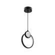 CANDELLUX 31-35592 LACRIMA lampa wiszaca 20cm czarny 15W LED 3000K maskownica biała