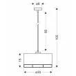 CANDELLUX 31-38388 Ardi lampa sufitowa czarny 1x40W E27 abażur żółty