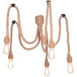 POLUX 312921 Lampa wisząca ROPE PAJĄCZEK E27x5