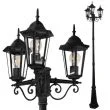 POLUX 313423 Lampa zewnętrzna LIGURIA 2,5m czarna 3xE27