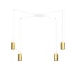 EMIBIG 527/4 LAMPA WISZĄCA TRAKER 4 WH/GOLD