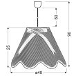 CANDELLUX 31-14573 LOLA ZWIS 1X60W E27 FIOLET