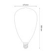 POLUX 317810 Żarówka dekoracyjna DecoVintage Led Filament S173 Smoke E27 4W 50lm Extra WW