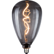 POLUX 317810 Żarówka dekoracyjna DecoVintage Led Filament S173 Smoke E27 4W 50lm Extra WW