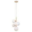 SIGMA 33607 Perla 5 lampa wisząca złoty,biały