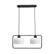 CANDELLUX 32-26811 Zodiac lampa wisząca czarny 2x40W E27 klosz biały