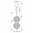 CANDELLUX STUDIO 32-35356 PUMA lampa wisząca 14cm 10W LED 3000K