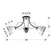 CANDELLUX 32-78667 ELOTTE LAMPA SUFITOWA 2X40W E27 BIAŁY