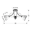 CANDELLUX 32-78667 ELOTTE LAMPA SUFITOWA 2X40W E27 BIAŁY