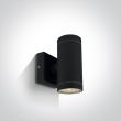 ONE LIGHT 67130/B Lido K2 czarny zewnętrzny cylinder ścienny 2x35W GU10 IP54