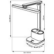 POLUX 325020 Lampa biurkowa LED BARI czarna 4000K