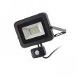 RENDL R12982 PONTA reflektor z czujnikiem czarna 230V LED 30W 120° IP54 3000K