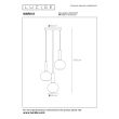 LUCIDE 45402/13/30 LAMPA WISZĄCA NOWOCZESNA MARIUS