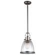 ELSTEAD Hobson FE-HOBSON-P-M-SN 1 Light Medium Pendant Satin Nickel
