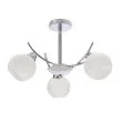 CANDELLUX 33-34991 AMOS Lampa wiszaca chromowy 3x40W E27 klosz biały