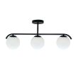 Candellux 33-35417 AMADEO lampa sufitowa czarny 3x40W E14 klosz biały
