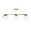 Candellux 33-35424 AMADEO lampa sufitowa mosiężny 3x40W E14 klosz biały