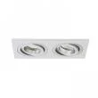 RENDL R12712 PASADENA GU10 SQ II wpuszczana aluminium szczotkowane 230V GU10 2x50W