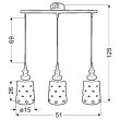 CANDELLUX 33-51943 HAMP ZWIS 3X60W E27 BIAŁY