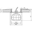 CANDELLUX 2286658 SK-27 CH G4 CHROM OPR. STROP. STAŁA KRYSZTAŁ 20W G4 KULKA1