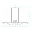 Reality 339701-09 Serpent - lampa wisząca LED złoty malowany