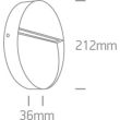 ONE LIGHT 67360/W/W Platonas 2 biały kinkiet LED 3000K 9W IP54