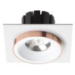 RENDL R13250 SHARM SQ I wpuszczana biała miedź 230V LED 10W 24° 3000K