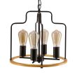 CANDELLUX 34-29690 Datus lampa sufitowa czarny 4x40W E27