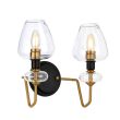 ELSTEAD Armand DL-ARMAND2-AB 2 Light Wall Light - Aged Brass