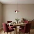 EMIBIG 1761/1 FLORA 1 BURGUNDY OPAL Lampa wisząca