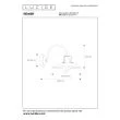 LUCIDE RÖMER 30276/01/38 LAMPA ŚCIENNA - NOWOCZESNA