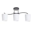 CANDELLUX 33-22660 ESNYR LAMPA SUFITOWA CHROMOWY+CZARNY 3X40 E27 KLOSZ BIAŁY