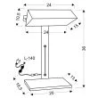 CANDELLUX 41-78346 BANKIER LAMPA GABINETOWA 1X40W E14 MIEDZIANY